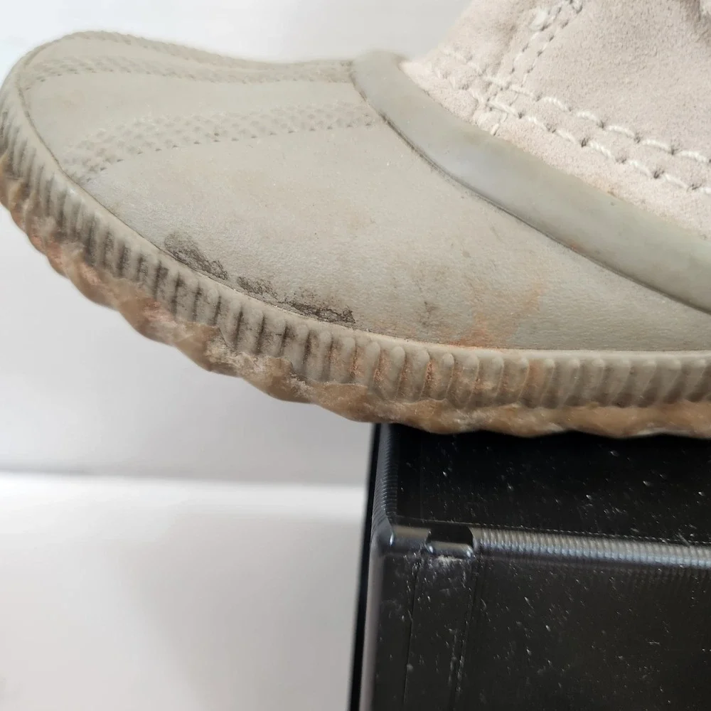 Sorel Womens Out & About Waterproof Suede Lace Up Duck Boots Taupe‎ Size 7